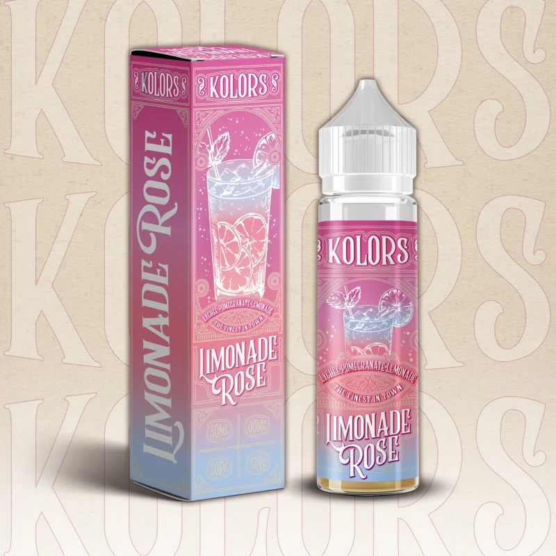 E-liquide 50 ml, Limonade rose, Kolors